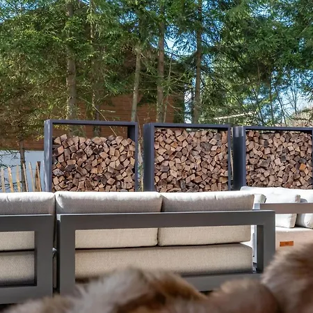 בית נופש Wood - De Prestige En Ardennes - 10 Personnes - Sauna, Jacuzzi, Piscine Et Billard *