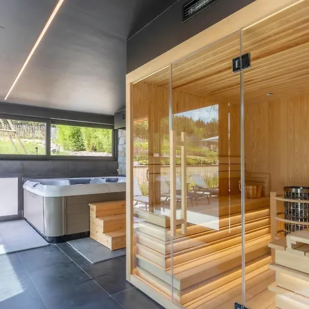 Wood - De Prestige En Ardennes - 10 Personnes - Sauna, Jacuzzi, Piscine Et Billard * Tenneville