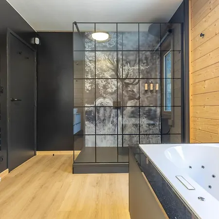 Tatil Evi Wood - De Prestige En Ardennes - 10 Personnes - Sauna, Jacuzzi, Piscine Et Billard *