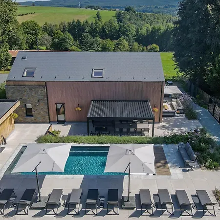 Wood - De Prestige En Ardennes - 10 Personnes - Sauna, Jacuzzi, Piscine Et Billard 텐빌