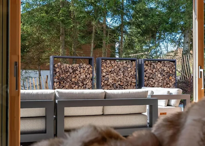 Ferienhaus Wood - De Prestige En Ardennes - 10 Personnes - Sauna, Jacuzzi, Piscine Et Billard *